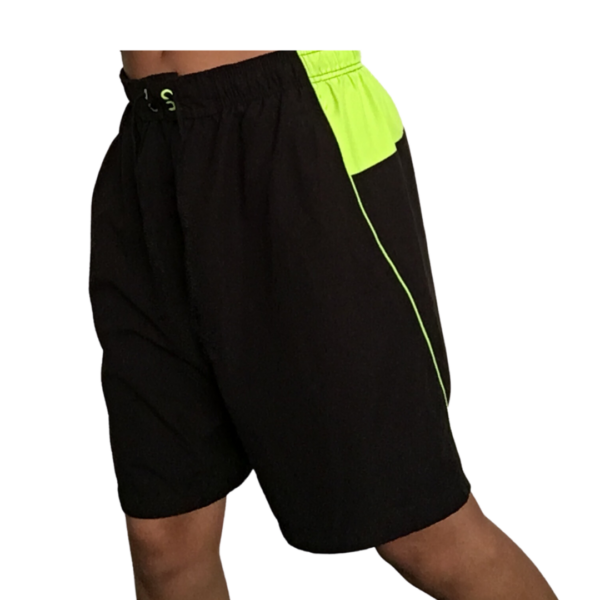 Neon Colorblock Swim Trunk Shorts